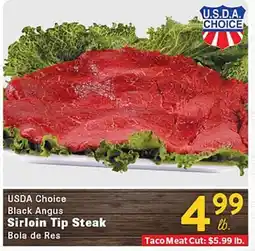 Rio Valley Market USDA Choice Black Angus Sirloin Tip Steak offer