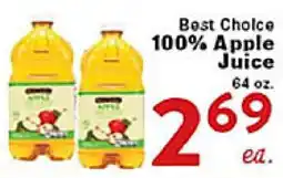 Rio Valley Market Best Choice 100% Apple Juice offer