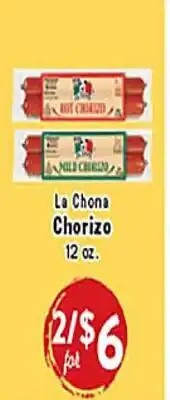 Rio Valley Market La Chona Chorizo offer