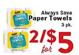 Rio Valley Market Always Save Paper Towels offer