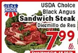 Rio Valley Market USDA Choice Black Angus Sandwich Steak offer