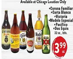 Rio Valley Market Corona Familiar • Carta Blanca • Victoria • Modelo Especial • Pacifico • Dos Equis offer