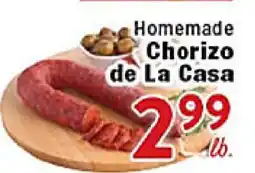 Rio Valley Market Homemade Chorizo de La Casa offer