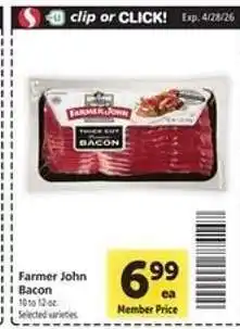 Safeway Farmer John Bacon offer