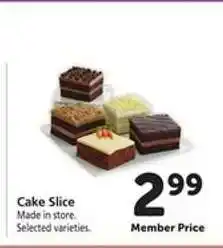 Safeway Cake Slice offer