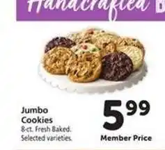 Safeway Jumbo Cookies offer