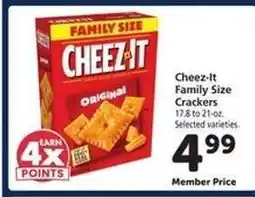 Safeway Cheez-It Family Size Crackers offer