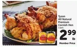 Safeway Tyson All Natural Premium Cornish Hen offer