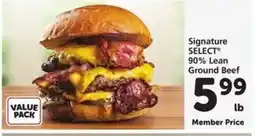 Safeway Signature SELECT 90% Lean Ground Beef offer
