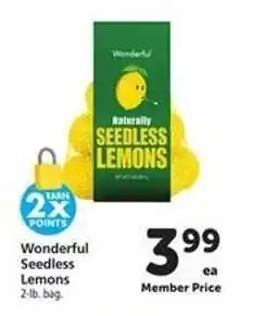 Safeway Wonderful Seedless Lemons offer