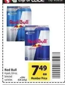 Safeway Red Bull offer