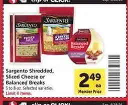 Safeway Sargento Cheese offer