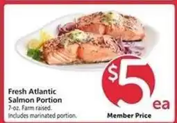 Safeway Fresh Atlantic Salmon Portion offer