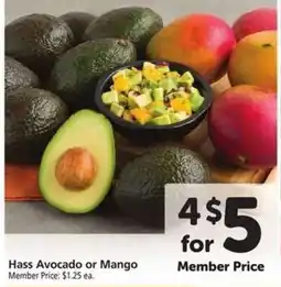 Safeway Hass Avocado or Mango offer