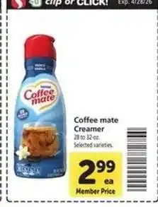 Safeway Coffee mate Creamer offer