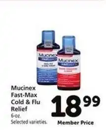 Safeway Mucinex Fast-Max Cold & Flu Relief offer