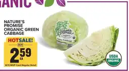 Food Lion Nature's Promise Organic Green Cabbage offer