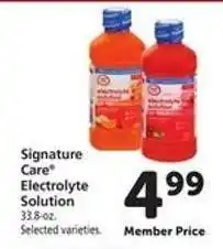 Safeway Signature Care Electrolyte Solution offer