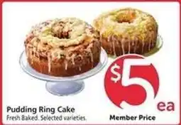 Safeway Pudding Ring Cake offer