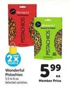 Safeway Wonderful Pistachios offer