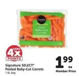 Safeway Signature SELECT Peeled Baby-Cut Carrots offer