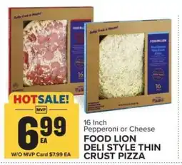 Food Lion Food Lion Deli Style Thin Crust Pizza offer