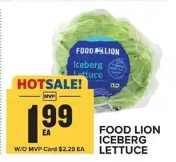 Food Lion FOOD LION ICEBERG LETTUCE offer