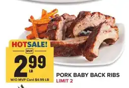Food Lion Pork Baby Back Ribs offer