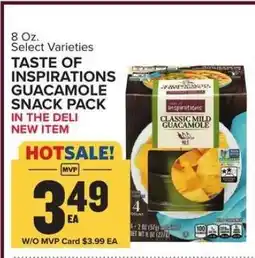 Food Lion TASTE OF INSPIRATIONS GUACAMOLE SNACK PACK offer