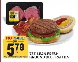 Food Lion 73% Lean Fresh Ground Beef Patties offer