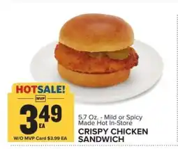 Food Lion CRISPY CHICKEN SANDWICH offer