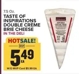 Food Lion TASTE OF INSPIRATIONS DOUBLE CRÈME BRIE CHEESE offer