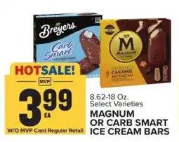 Food Lion MAGNUM OR CARB SMART ICE CREAM BARS offer
