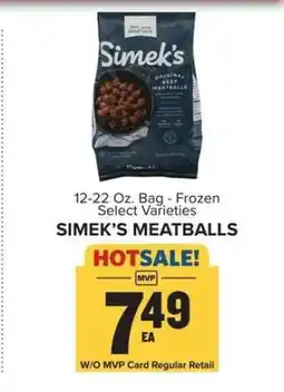 Food Lion Simek's Meatballs offer
