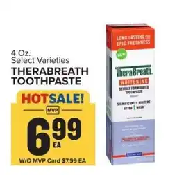 Food Lion Therabreath Toothpaste offer