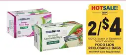 Food Lion FOOD LION RECLOSABLE BAGS offer