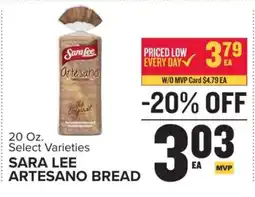 Food Lion Sara Lee Artesano Bread offer