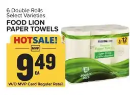Food Lion FOOD LION PAPER TOWELS offer