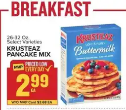 Food Lion Krusteaz Pancake Mix offer