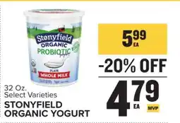 Food Lion Stonyfield Organic Yogurt offer