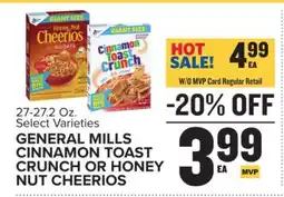 Food Lion General Mills Cinnamon Toast Crunch or Honey Nut Cheerios offer