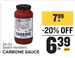 Food Lion CARBONE SAUCE offer