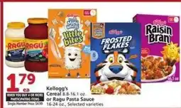 Albertsons Kellogg's Cereal or Ragu Pasta Sauce offer