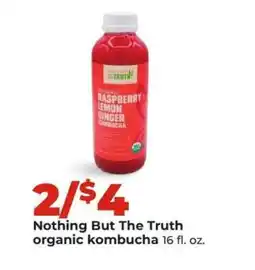 Hy-Vee Nothing But The Truth organic kombucha offer