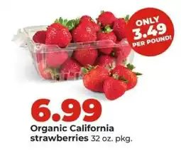 Hy-Vee Organic California strawberries offer