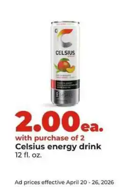 Hy-Vee Celsius Energy Drink offer