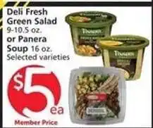 Albertsons Deli Fresh Green Salad or Panera Soup offer