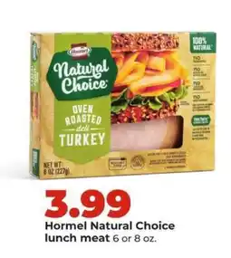 Hy-Vee Hormel Natural Choice Lunch Meat offer