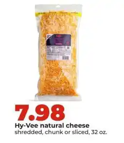 Hy-Vee Hy-Vee natural cheese offer