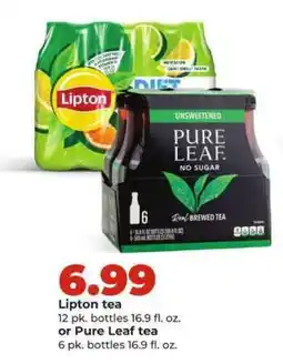 Hy-Vee Lipton tea or Pure Leaf tea offer